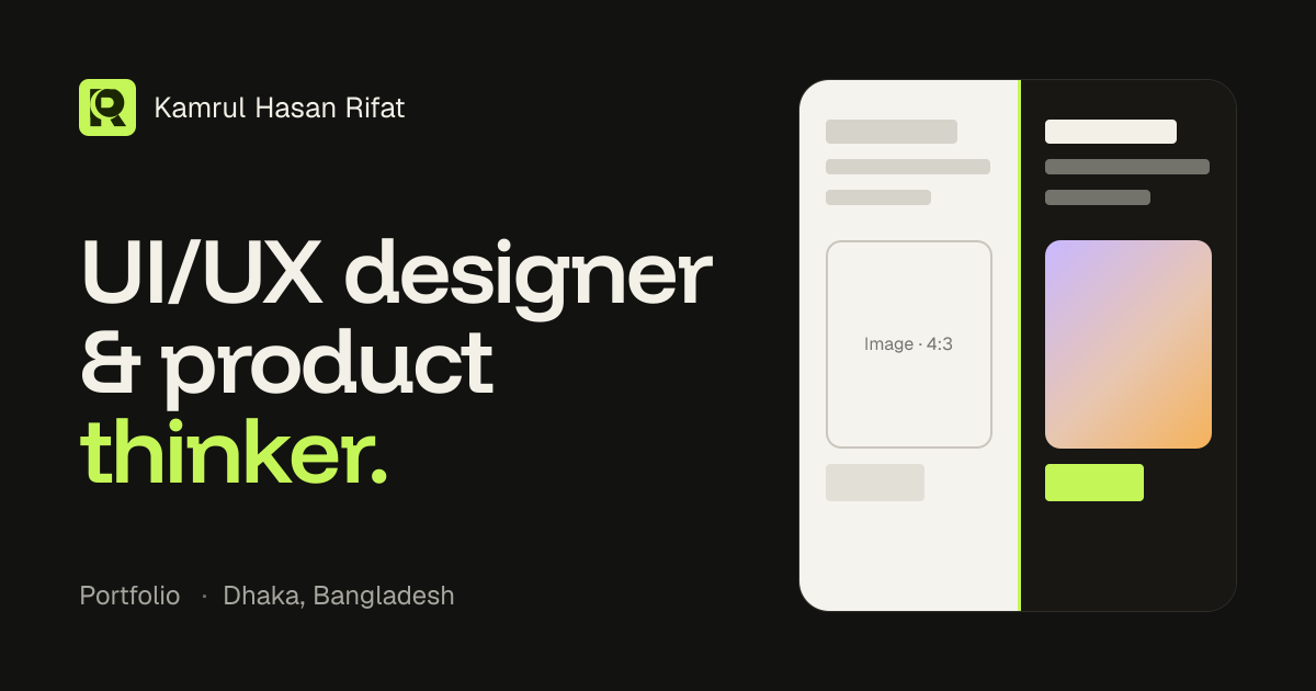 Preview of Kamrul Hasan Rifat's portfolio